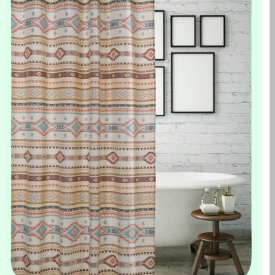 Desert Oasis Tan Shower Curtain - 72x72 Inch Water-Resistant Bathroom Decor