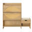Range-chaussures brun avec portes. Tiroirs rabattables, espace de rangement. Pour le rangement du salon et du couloir. Banc d'entrée réglable et confortable