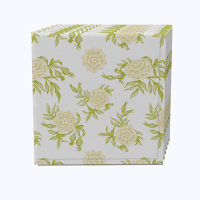 Cotton Floral Square Napkin