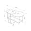 Adreona Four Leg Coffee Table-416512089