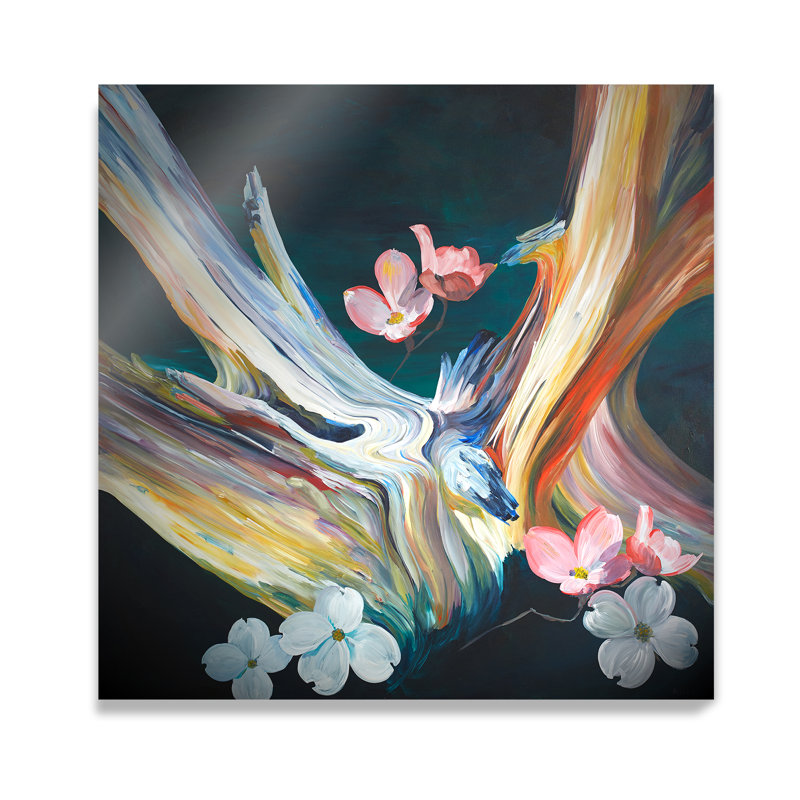 JR Rapier " Crown Of Thorns " by JR Rapier Painting Print, 48" H x 48" W x 2" D