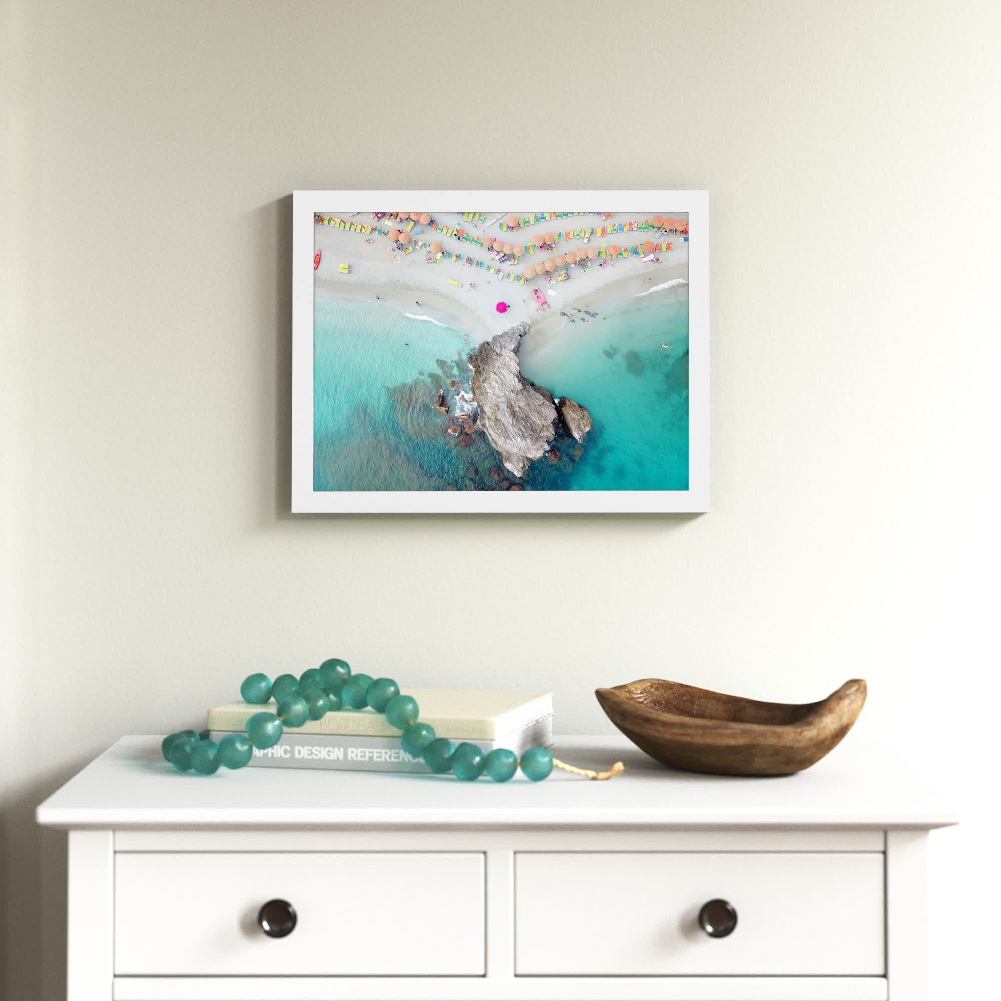 Monterosso 8, 25" H x 33" W, White