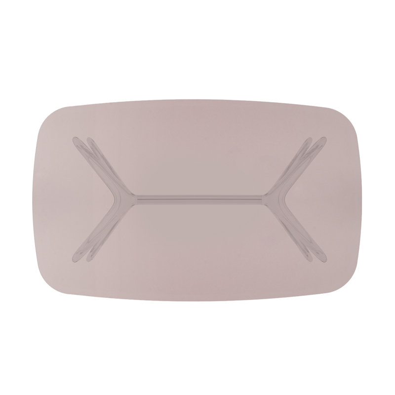 Blast Coffee Table, Pink, Crystal-Chrome