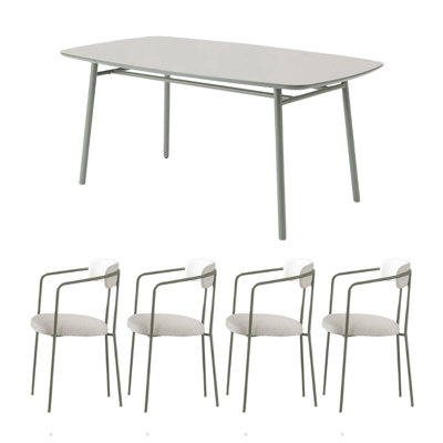 Simple Line Sense Technology Panel Dining Table