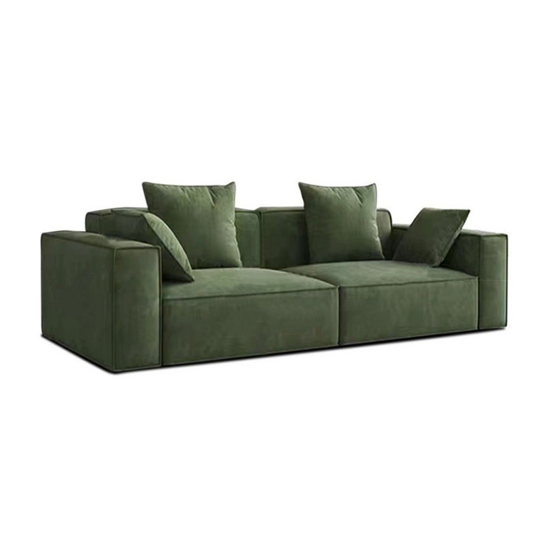 Coussin modulaire en polyester vert, Vert