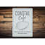 Plaque en aluminium Coastal Cafe-58217901