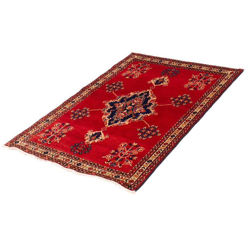 Tapis rouge Melis 4 pi 7 po x 6 pi 4 po