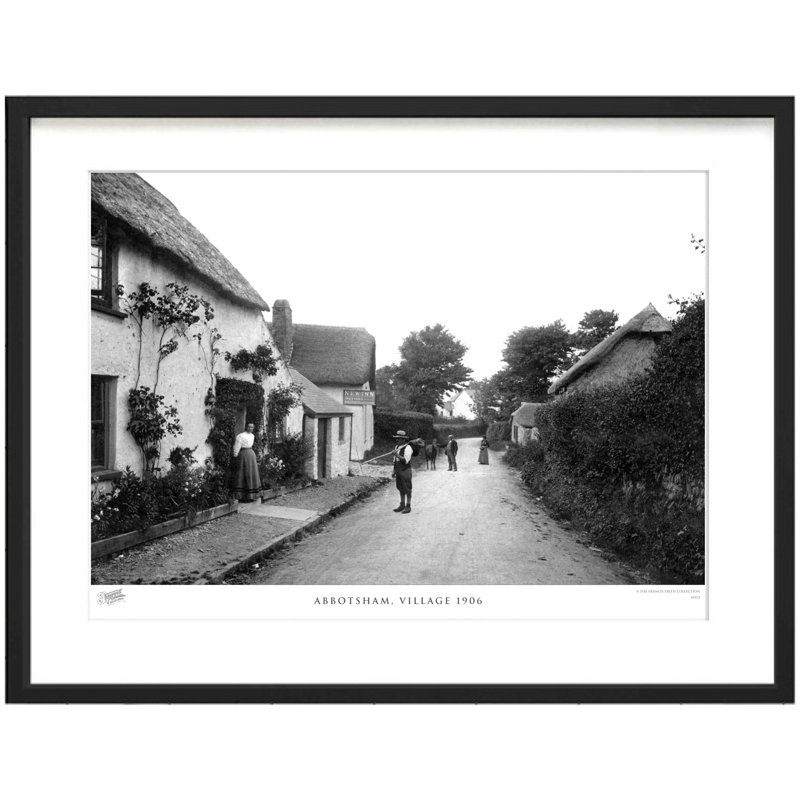 Abbotsham, Village 1906 - Single Picture Frame Print, 40cm H x 50cm W x 2.3cm D