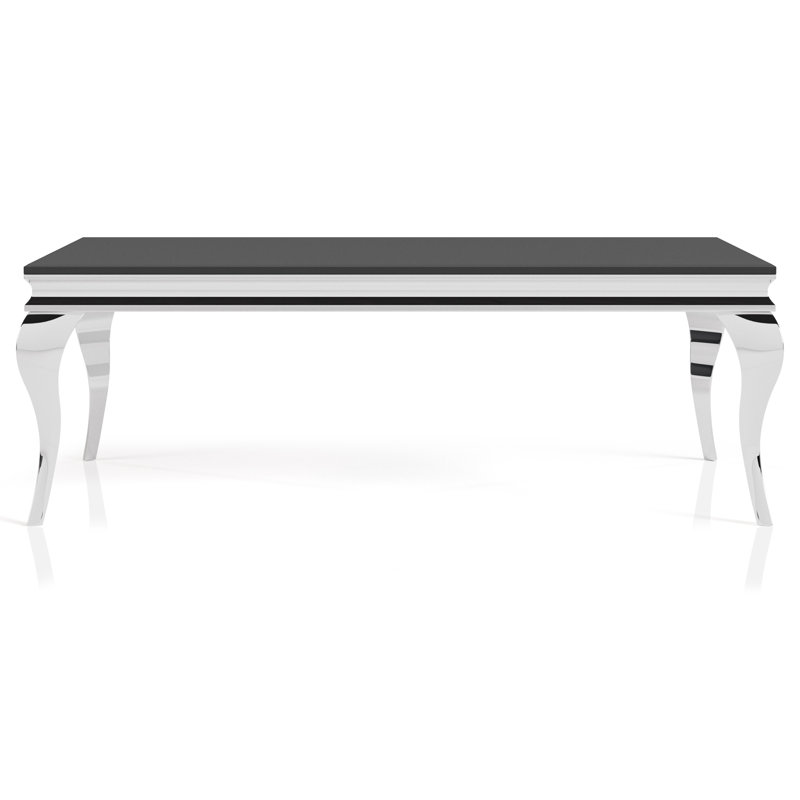 Ensemble de tables basses Mehseti, Noir, 2 pièces: table basse, table de bout