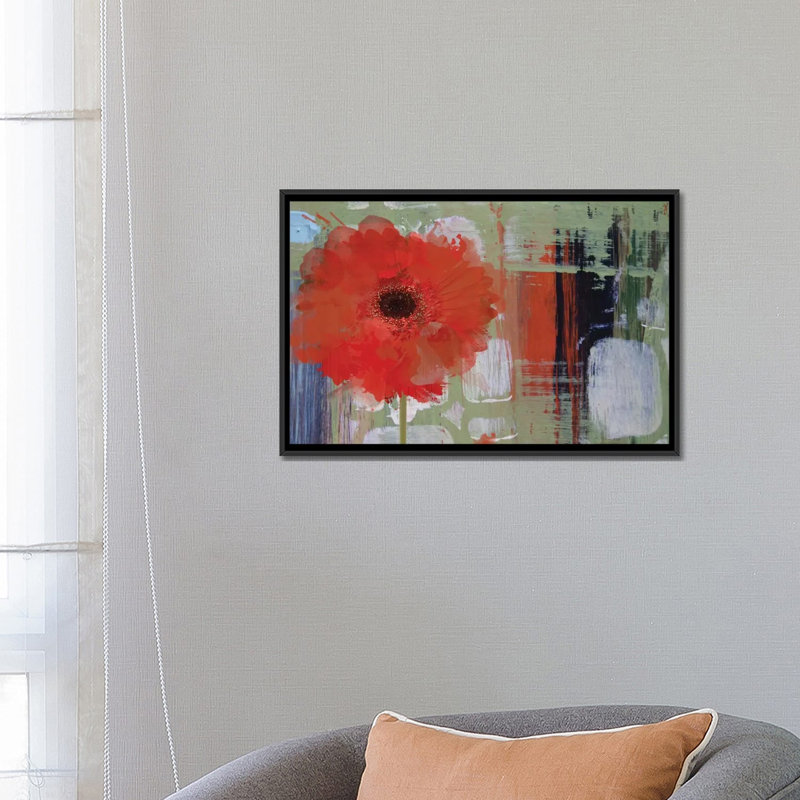 " Blooming " by Irena Orlov, 18" H x 26" W x 1.5" D, Black Framed Canvas, No Mat