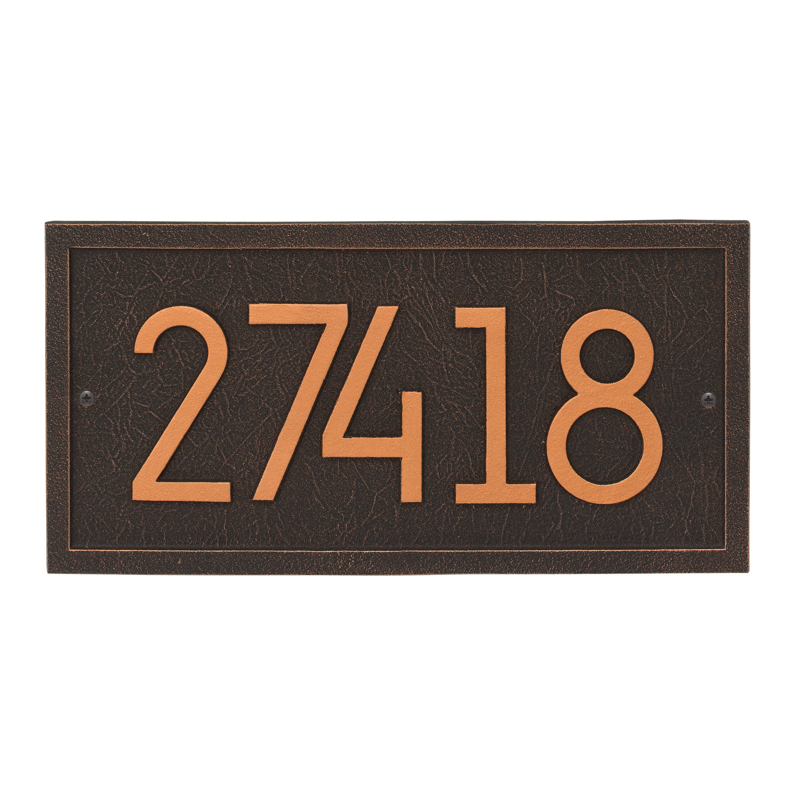 Address Plaque, Oil Rubbed Bronze, Yes