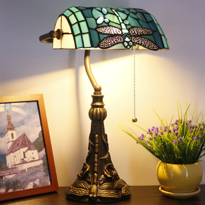 Esrin   Resin Bankers Lamp