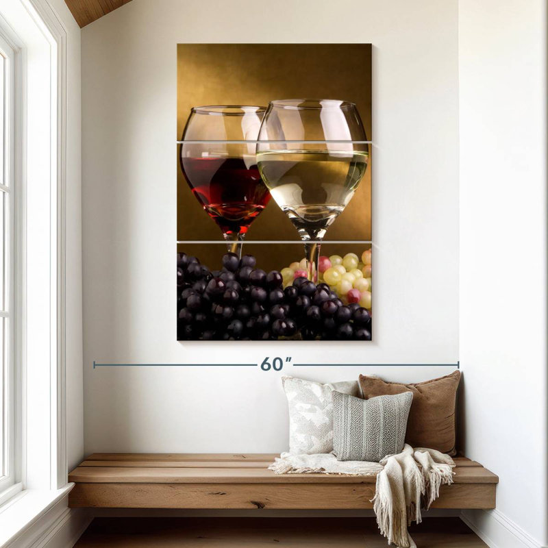 Yarlin Red And White Wine Grapes, 32" H x 20" W