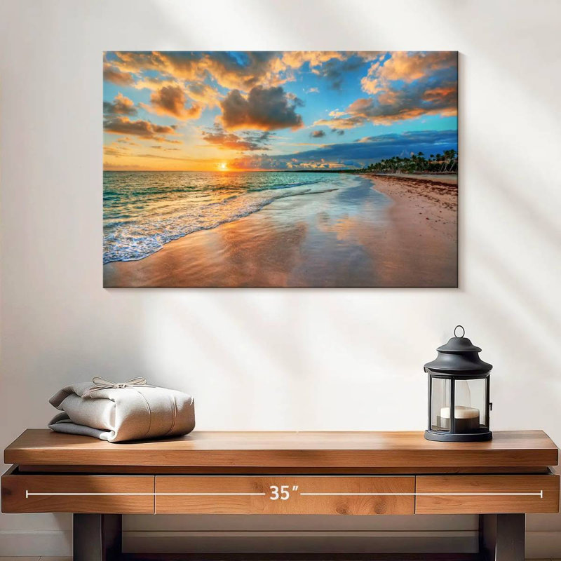 Coucher de soleil Gillard, H 16 po x l 24 po
