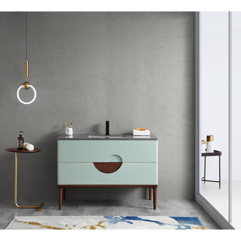 Burano 48'' W Single Vanity, Aloe Green