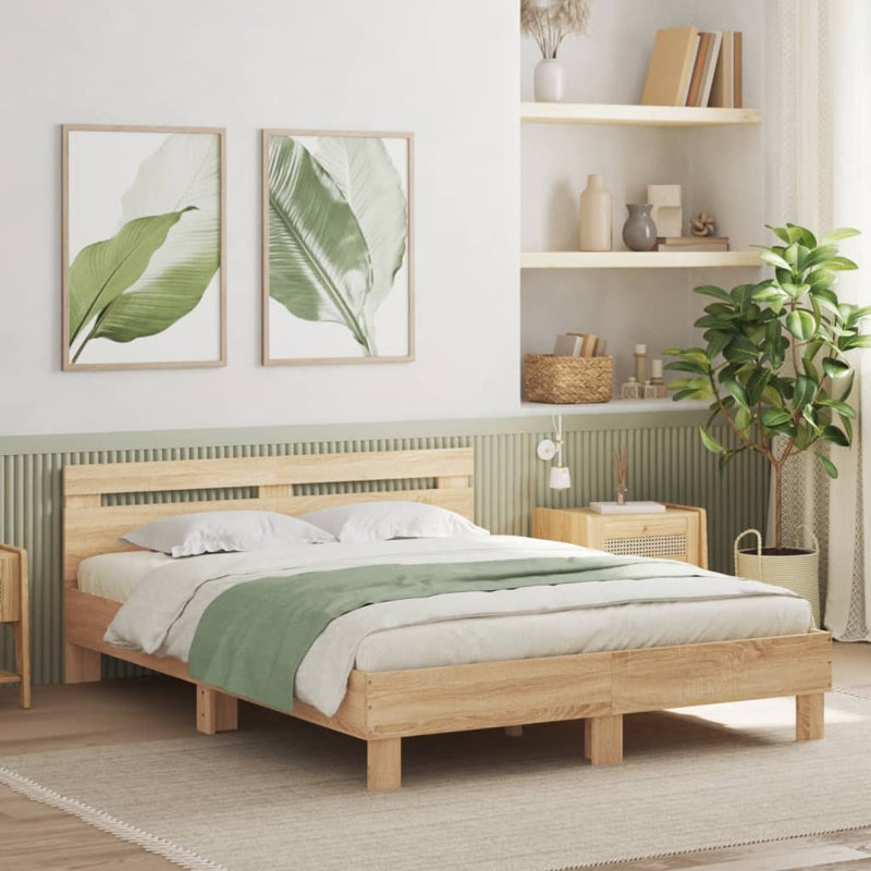 Ninabelle Bed, Sonoma Oak, Double ( 140 x 200 cm)