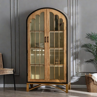 Vintage Vaulted Freestanding Bookcase