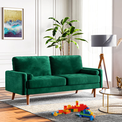 Enedelia 69.3'' W Velvet Loveseat Upholstered Sofa -  Corrigan StudioÂ®, 2AFFFD71788842FFBF39918212BFA544