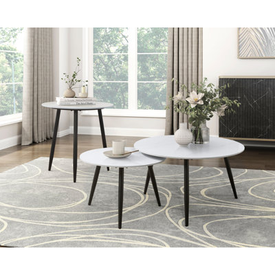 Ensemble de 3 tables d'appoint Mcbride