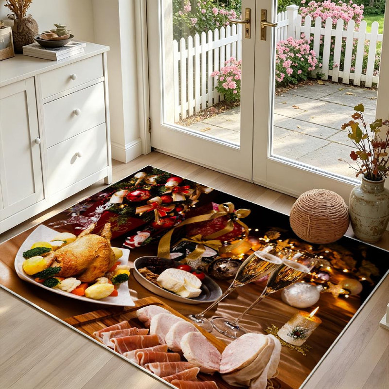 Tapis d'intérieur transparent Clear Christmas, Rectangle 39 po x 63 po