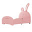 Lit plateforme tapissier simple avec tête de lit et lit rose durable-1010932379