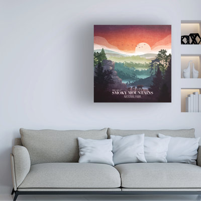 Bolog Emel Tunaboylu Smoky Mountains Canvas Art