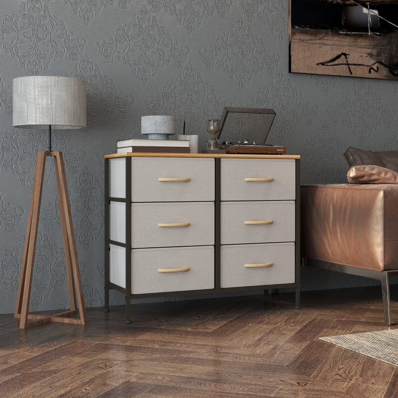 80 cm W Chest of 6 Drawers