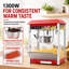 Machine à maïs soufflé de comptoir de 10 oz, popcorn de cinéma 1300 W, 60 tasses par lot, commande à 3 interrupteurs avec cuillères à mesurer