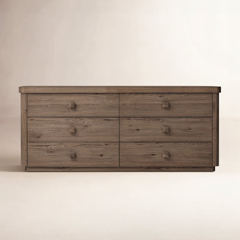Valen 6 - Drawer Solid Wood Dresser