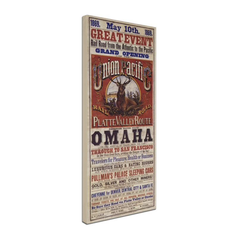 « omaha », art mural sur toile tendue, H 24 po x l 10 po