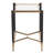 23.5x18x23.5" Glass Top End Table