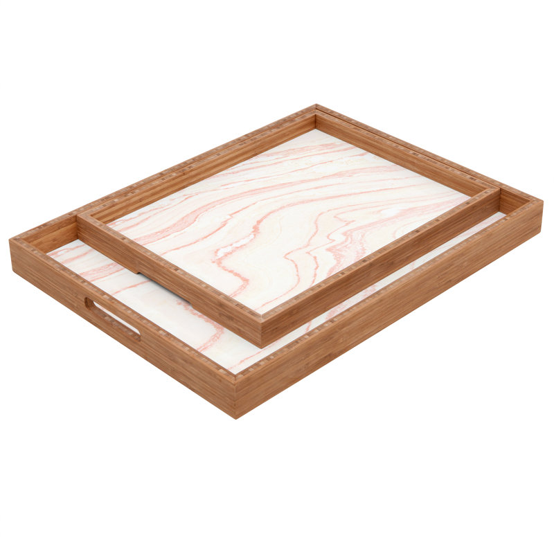 Solid Wood Tray, 2" H x 18" W x 14" D