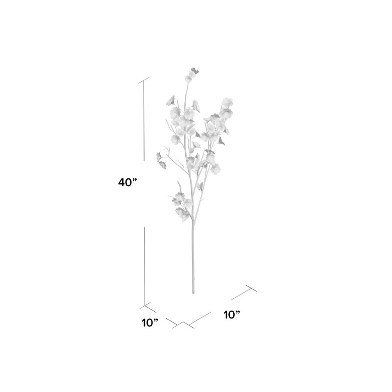 Fleur de cerisier artificiel 40 po, Rose