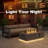 12.6’’ H X 42’’ W Metal Propane Outdoor Gas Fire Pit Table With Golden Light-966365574