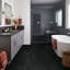 Basalta Black 24 in. x 48 in Matte Textured Porcelain Slate Look Floor and Wall Tile