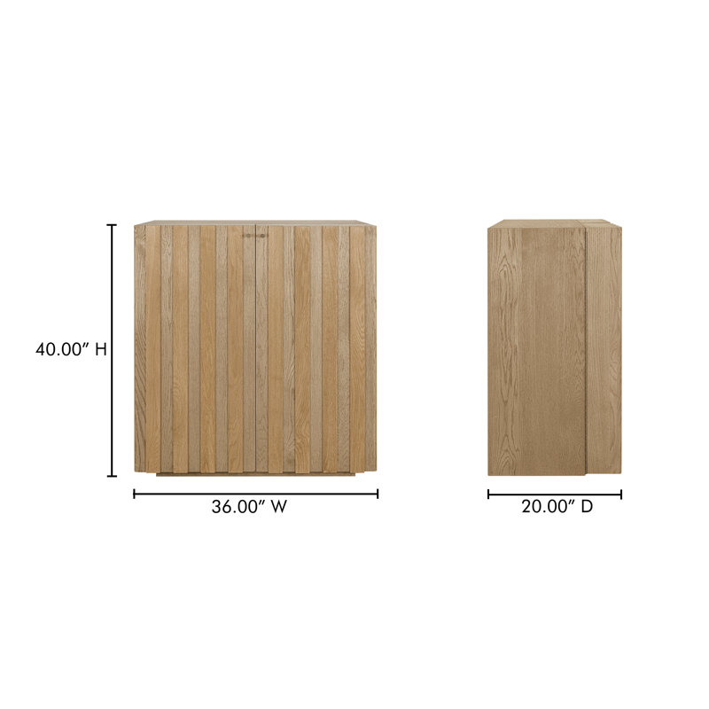 Vermentino Bar Cabinet Oak