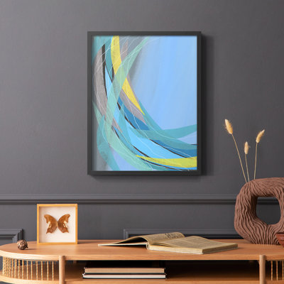 Circulating Flow I Framed Print - Solid Wood