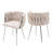 Uresti 17.75'' H Tufted Upholstered Metal Armchair-477132649-477352547