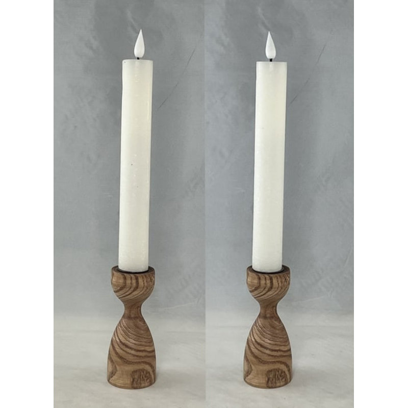 Ensemble de 2 bougies sans flamme à DEL