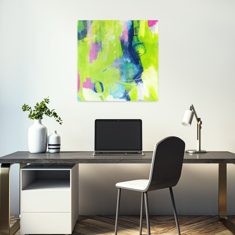 Rien n'est juste, art contemporain abstrait, H 18 po x l 18 po