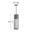 Dwell Black 1 -Bulb Mains only Outdoor Hanging Lantern-1387060537-1387060519-1387060543