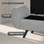HOMCOM Storage Ottoman, Armrest, Rubberwood Legs, Footstool-1237786698
