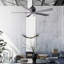 Ventilateur de plafond standard à 5 pales avec télécommande-237567994-237567992-237567986