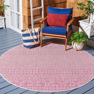 Tapis intérieur / extérieur rouge Messick