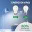 Ampoule à DEL A19 de 100 watts en forme d'ampoule standard non réglable à intensité variable blanc doux 2700k (paquet de 24)-125615962