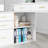 55 Inch L Shaped Desk With Storage Cabinet