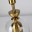 22In Dimmable Table Lamp With Clear Glass & Brass Metal Modern Table Light For Living Room
