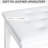 Piano Bench In White, Featuring Faux Leather Cushion And Strong Wooden Support For Two Players Duet Features Frame