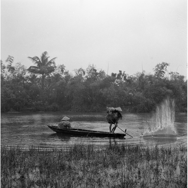 Fishermen by Russell Mott, 24" H x 36" W x 0.01" D