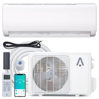 24000 BTU Mini Split AC Heat Pump, 7-in-1 System, WiFi & Alexa Compatible, 21 SEER2, R32 Refrigerant, Covers up to 1500 Sq. Ft, 208-230V